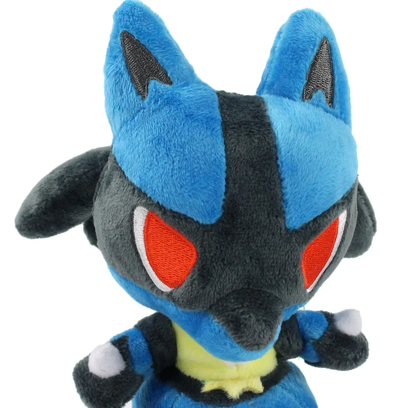 17 см аниме Q версия Lucario плюшевые игрушки мягкие животные кукла подарок на день рождения для детей