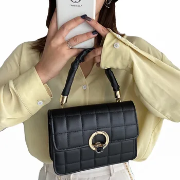 

Diamond Stripe Women Shoulder Bag Luxury Designer Shoulder Strap Female Crossbody Bag High Quality Leather Fashion Flap Handbags