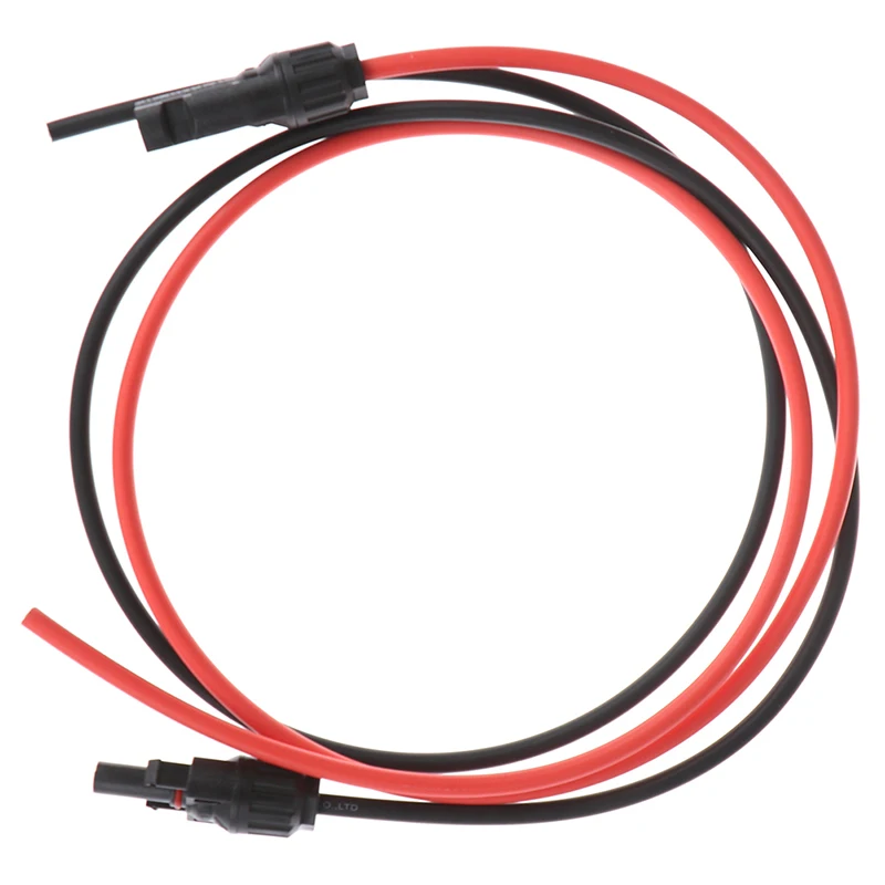 1 пара 6/4/2,5 mm2 10/12/14 AWG Панели солнечные Удлинительный кабель; из медной проволоки черный и красный цвета с MC4 разъем кабель солнечной батареи