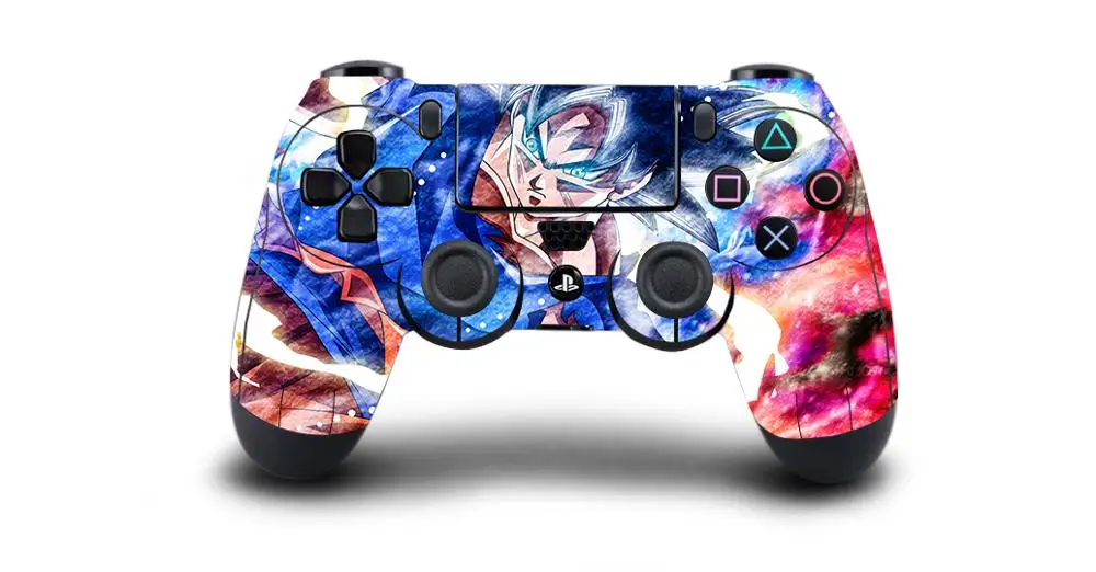 Dragon Ball Super PS4 Fat Slim Pro Controller Skin Sticker Vinyl Decal Sticker for PlayStation 4 DualShock 4 Wireless Controller - Цвет: Белый