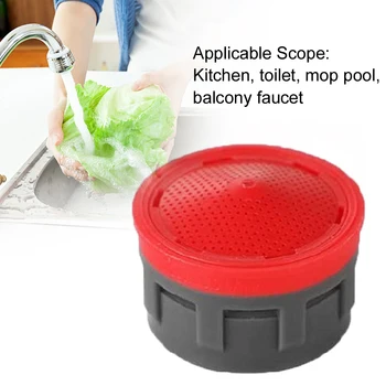 

10pcs/set Flow Retrictor Tap Connector Toilet Kitchen ABS Replacement Parts Bubbler Bathroom Splash Proof Faucet Aerator 2.2 GPM