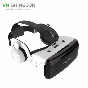 

VR Virtual Reality 3D Glasses Box Stereo VR Google Cardboard Headset Helmet for IOS Android Smartphone Bluetooth Rocker