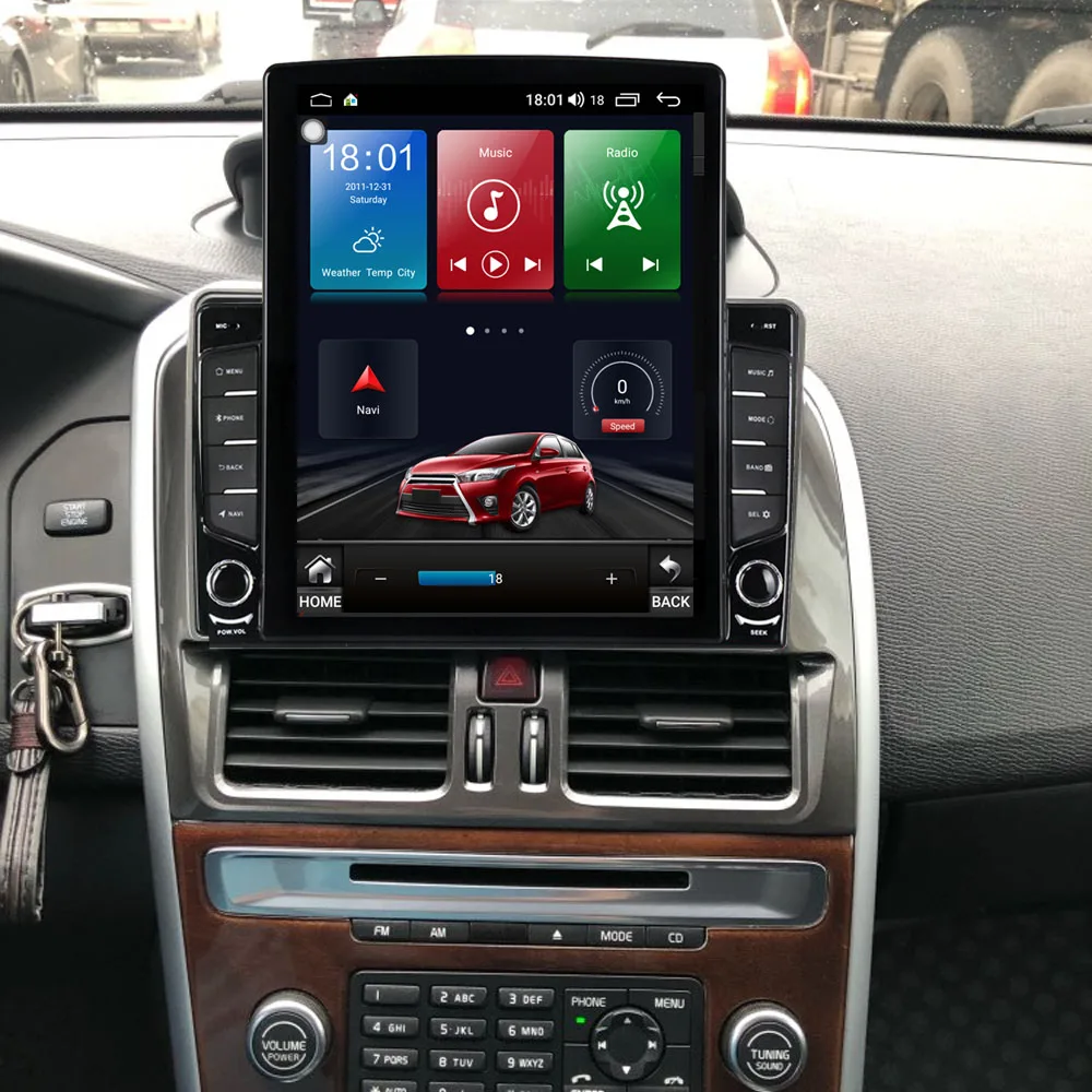 9 7 &quotAndroid 10 1 для Volvo XC60 2009 2010 2011 2012 Tesla тип автомобиля Радио Мультимедийный