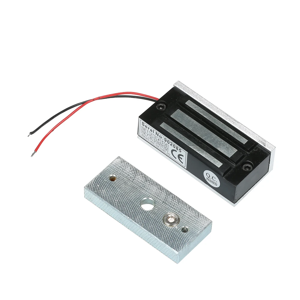 

OWSOO 60KG 132lbs Holding Force Electric Magnetic Lock For Door Access Control System Electromagnet Fail-Safe NC Mode