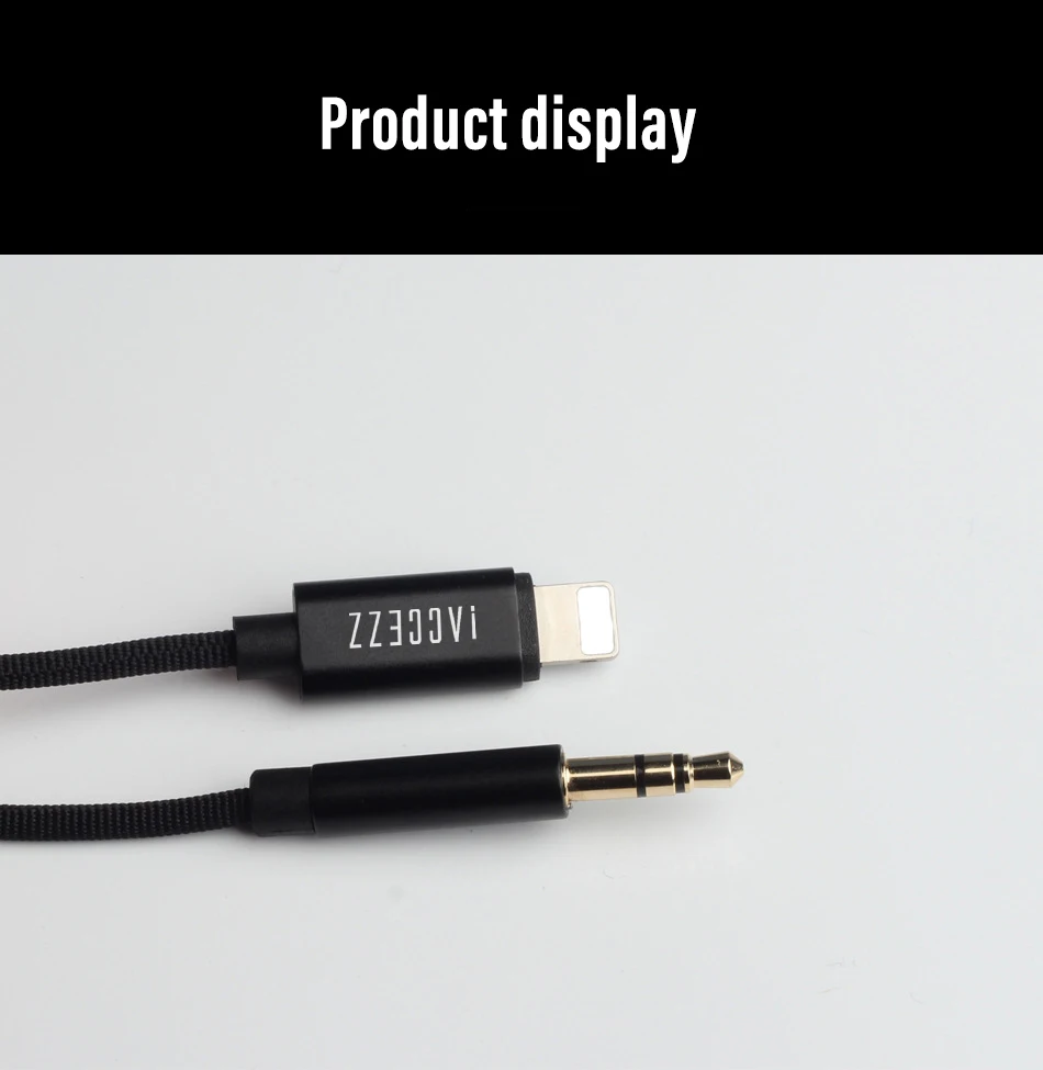 ACCEZZ автомобильный AUX кабель аудио шнур для iphone X XS MAX XR 7 8 Plus конвертер 3,5 мм разъем адаптер для наушников разветвитель AUX кабели