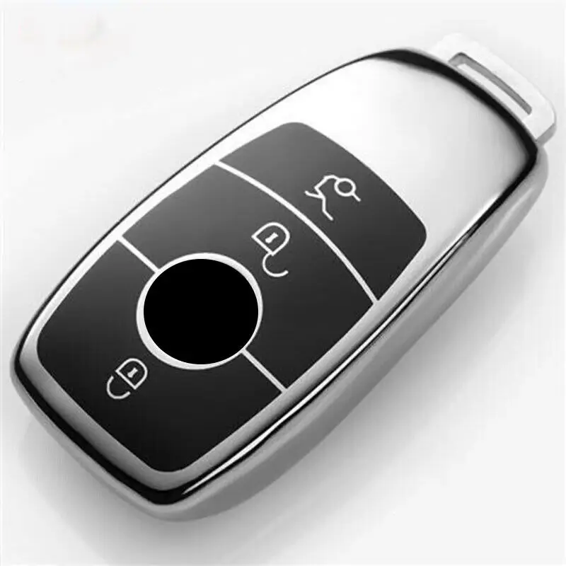 Cover chiave telecomando per Mercedes Benz classe E S E300 E400 2017 2018 W213 - Hd4b90895f76e4a9b9b250be90d2b4c01i