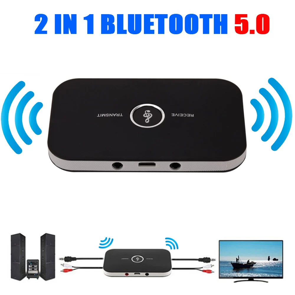 B6 Bluetooth 5 0 передатчик приемник беспроводной аудио адаптер для ПК ТВ наушников