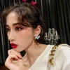 2022 Korean hot selling fashion jewelry exquisite copper inlaid zircon black smart butterfly female elegant stud earrings ► Photo 3/6