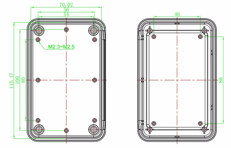 szomk handheld plastic box for electronics instrument housing plastic enclosure for pcb design junction box device project box (3)