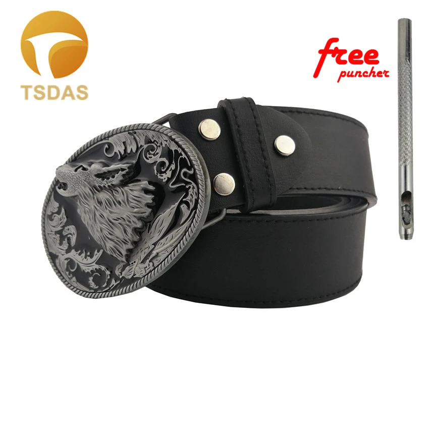 Zinc Alloy Animal Belt Buckle For Men Jean's accessories Wolf Suitable 4cm Width Drop Shipping|belt buckle|animal belt bucklesbuckles for belts |