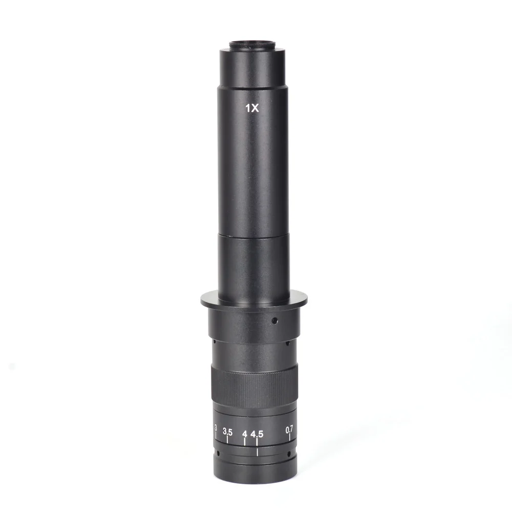 

Microscope Lens Microscope Accessories 120X 180X 300X Zoom C-mounting Lens for CCD CMOS Industrial Video Microscope Cameras
