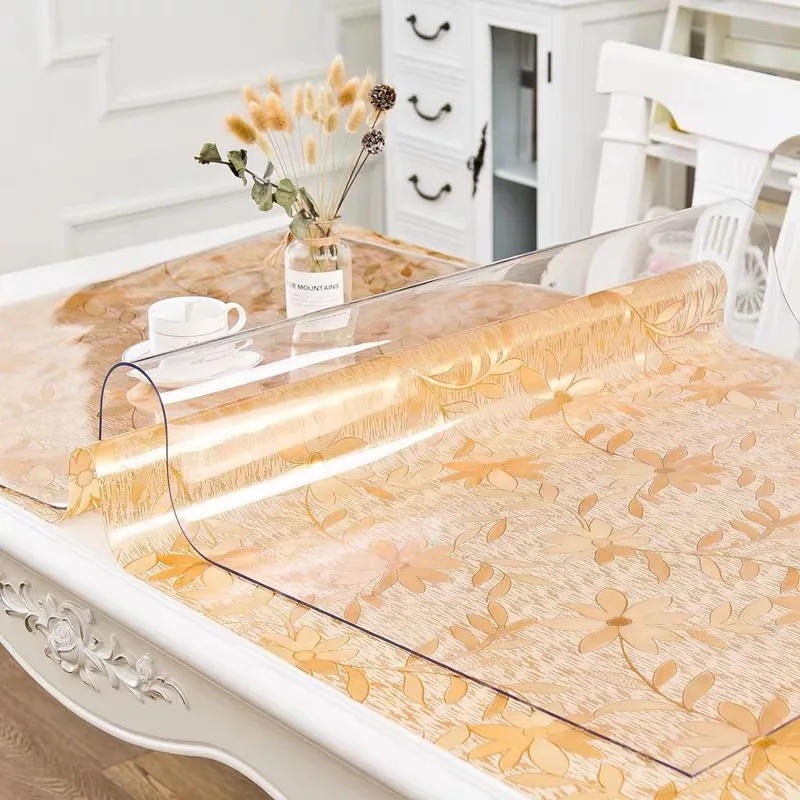  BALLE PVC Table Cover Transparent Table Cloth Protector Clear Plastic Tablecloth Mat Pad Soft Glass