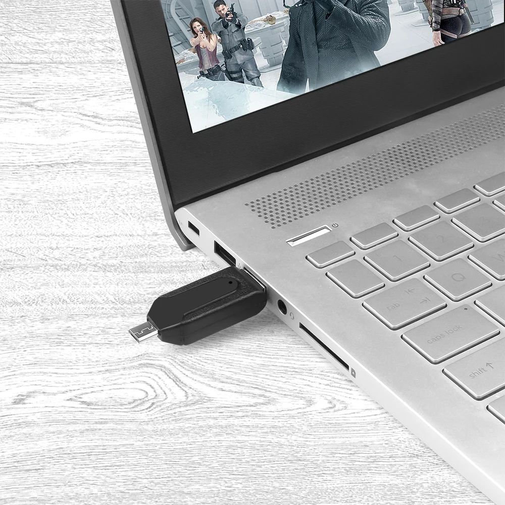 Kebidumei 2 в 1 USB OTG кардридер Универсальный Micro USB OTG TF/SD кардридер телефон удлинитель-переходник Micro USB OTG адаптер