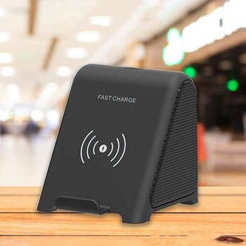 

Subwoofer Wireless Charging Bluetooth Speaker 3 In 1 Sets Wireless Charger Stereo 3D Stereo Mini Portable Small Speaker