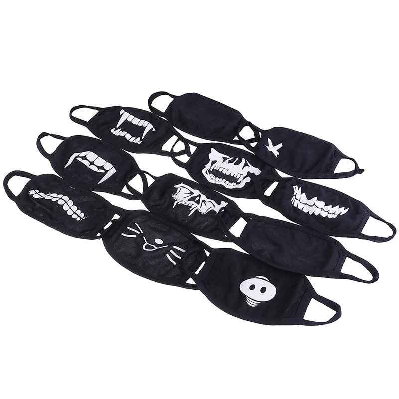 Hot Sale Black Cotton Bear Dustproof Mouth Face Mask Anime Cartoon Bear Women Men Sexy Party Mask Face Mouth Masks