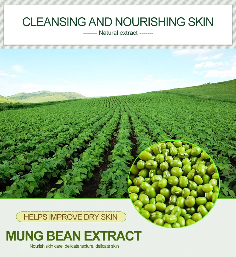 BIOAQUA Green Bean and seaweed Mud Wrap Facial Mask Winter face care Moisture Oil Control Deep Cleansing