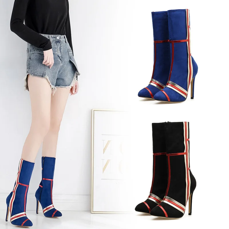 

2019 Woman Boots Color Thin With Boots