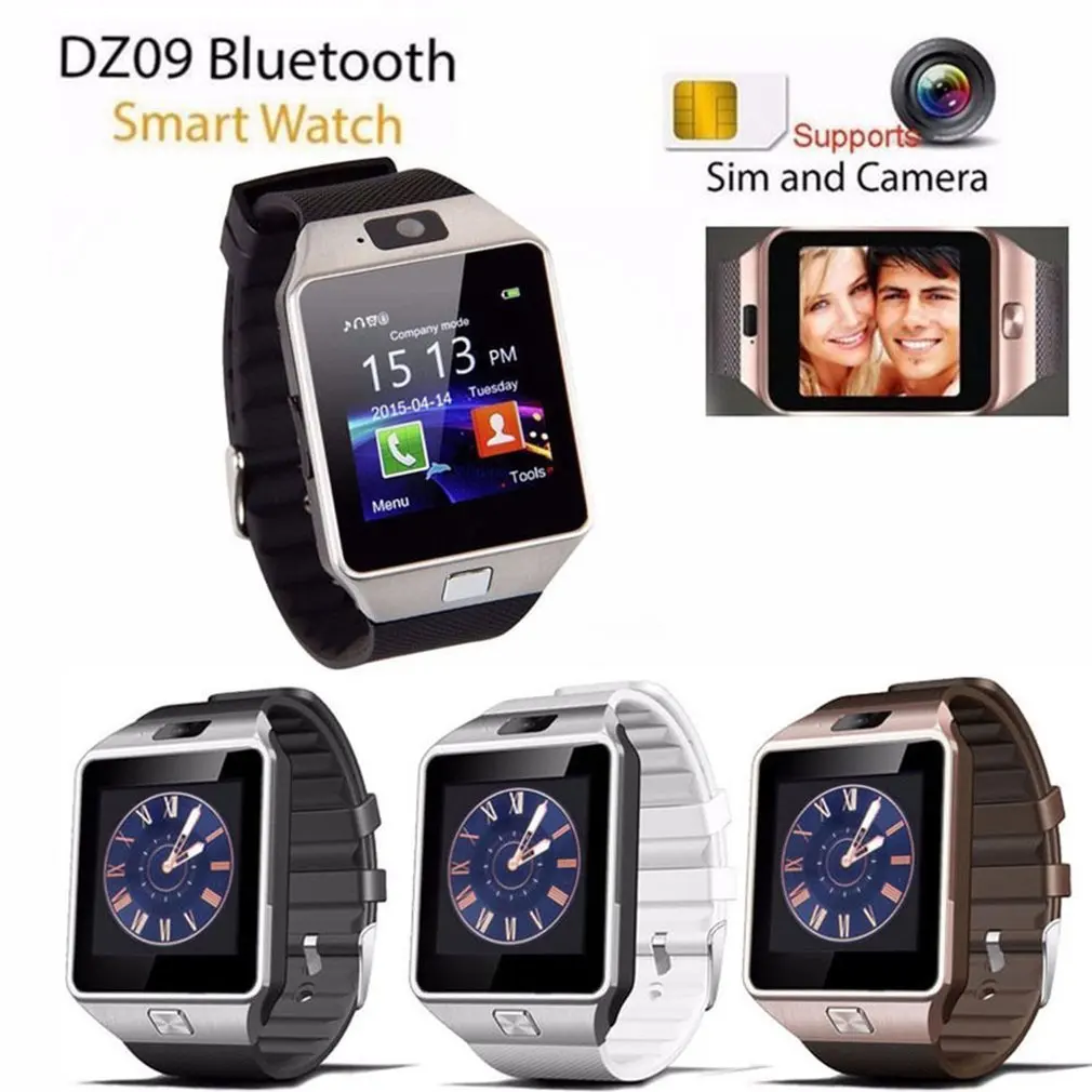 Новинка DZ09 Смарт часы Цифровые мужские Bluetooth SIM TF карта камера для Apple iPhone samsung Android