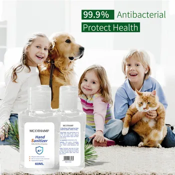 

60ml Disinfection Wash-free Hand Sanitizer 75% Alcohol Spray Portable Disposable Prevention Antibacterial Hand Cleaner Waterless