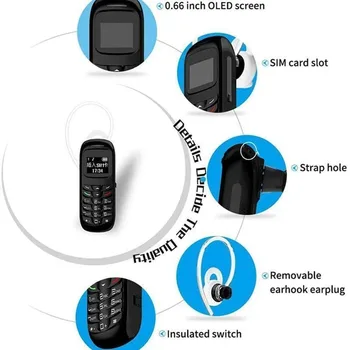 

BM70 Mini Bluetooth Handset Phone Hanging Ear Type Bluetooth Call Phone Headset FKU66