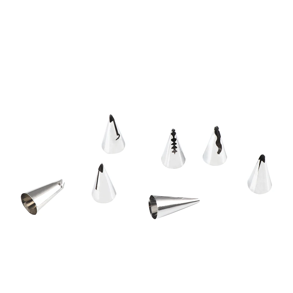 Cake Decorating Gadget 7Pcs Set Stainless Steel Icing Piping Nozzles High Quality Petal Tip Shaped Pastry Cake Decor Tools Cake Decorating Gadget 7Pcs Set Stainless Steel Icing Piping Nozzles High Quality Petal Tip Shaped Pastry Cake Decor Tools