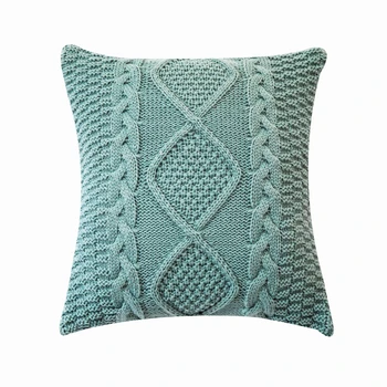 

Micozy Cotton Knitted Acrylich Cushion Case 45x45cm Pillow Case Candy Color Cushion Cover
