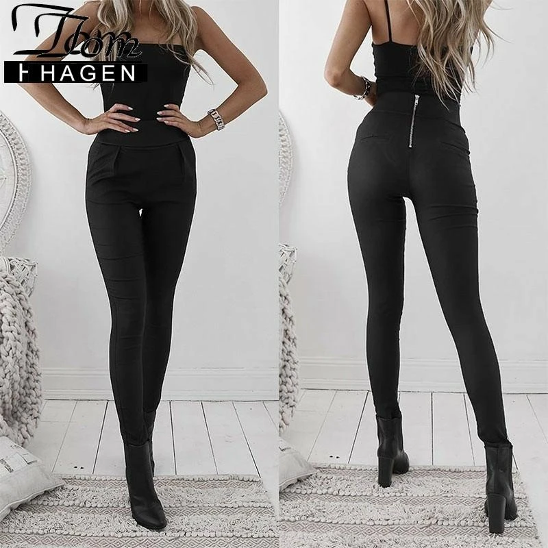leather pants back zipper