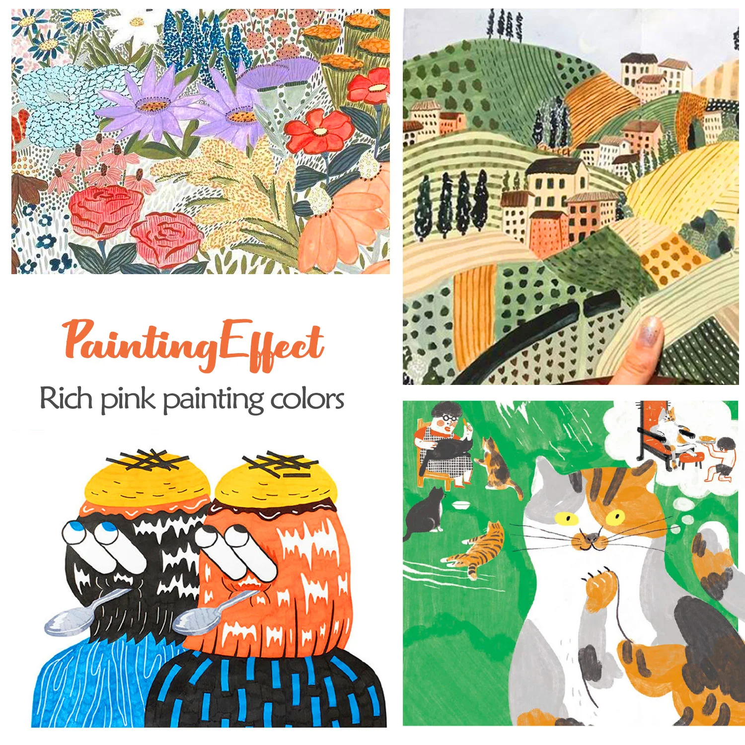 ペン画　30x40cm 葛飾北斎 