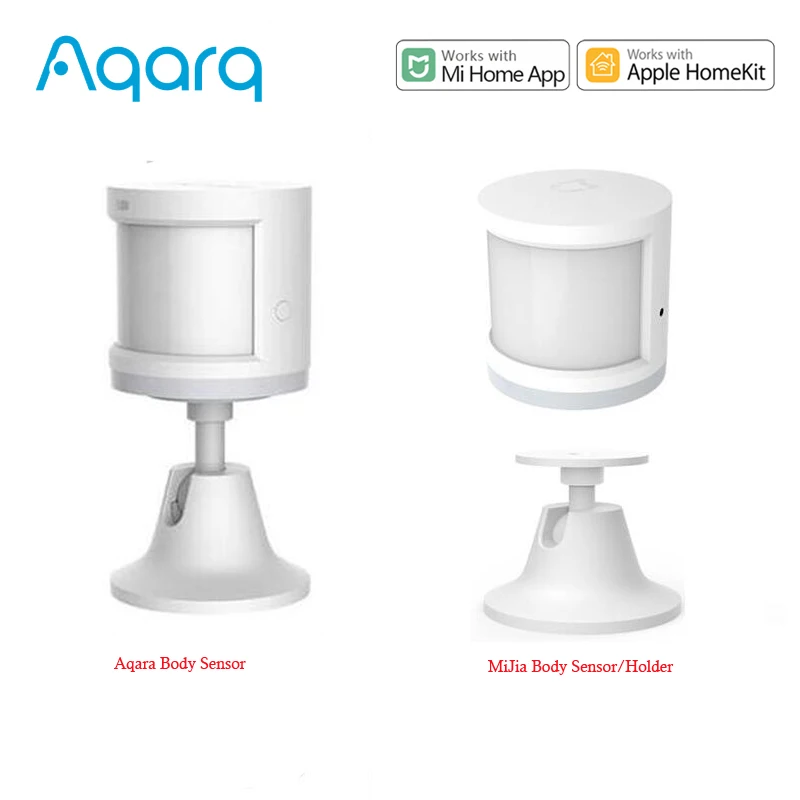Датчик движения тела Aqara Zigbee умный Держатель датчика работает с приложением Mi home