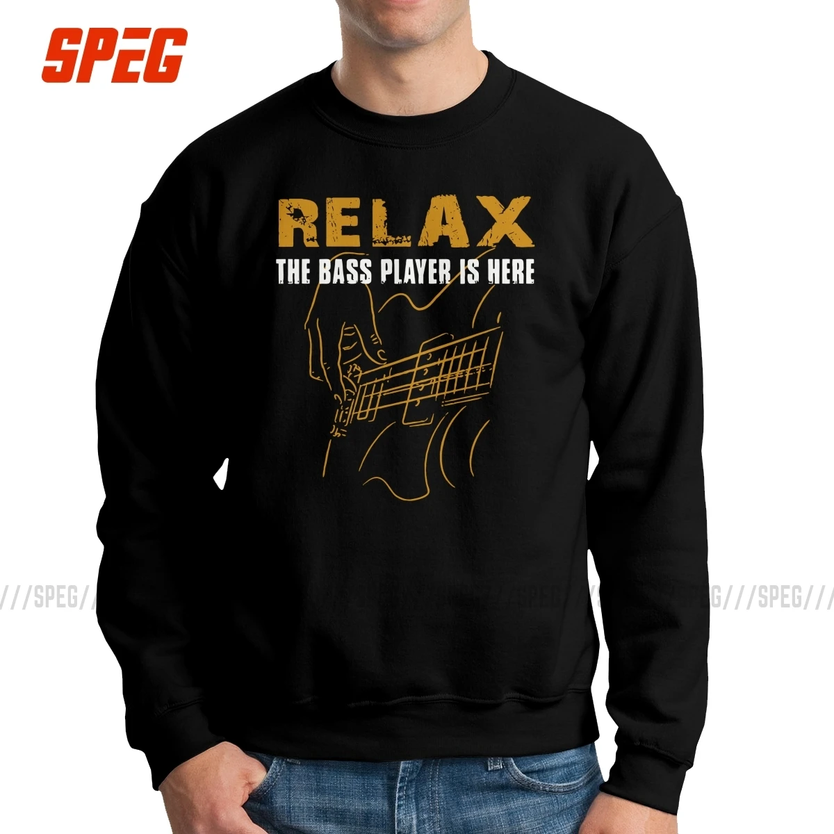 Бас PlayerRelax в бас-гитара здесь Толстовка Для мужчин Hipster хлопковый Электрический Гитары музыка пуловер, толстовки, топы