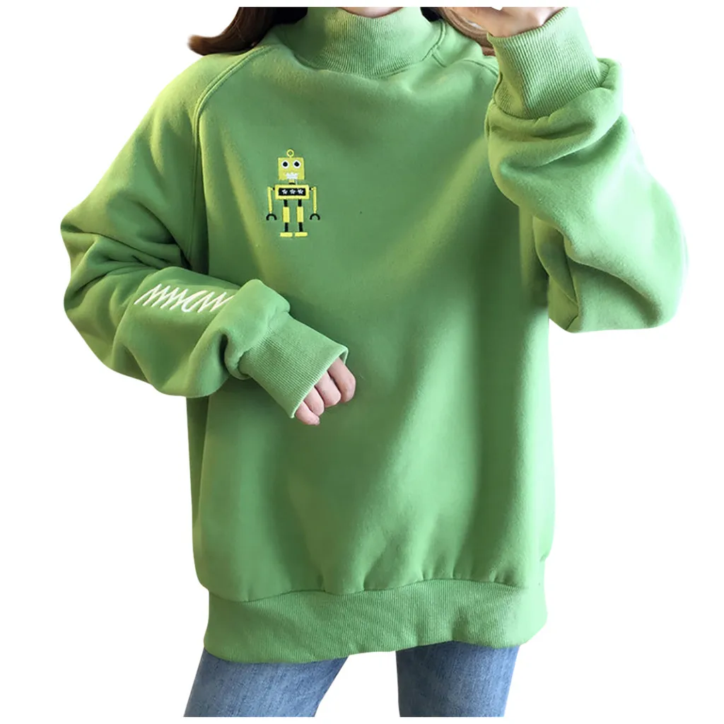 Бесплатная Страусиная осенне-зимняя женская Повседневная Толстовка с принтом на