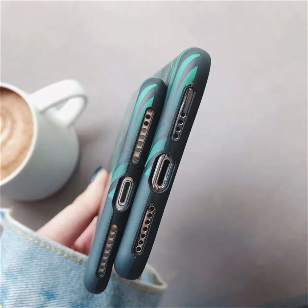 Lovebay чехол с английским алфавитом для iPhone 11 Pro X XR XS Max зеленые листья чехол s для iPhone 8 7 6 6S Plus Мягкий IMD полное заднее покрытие
