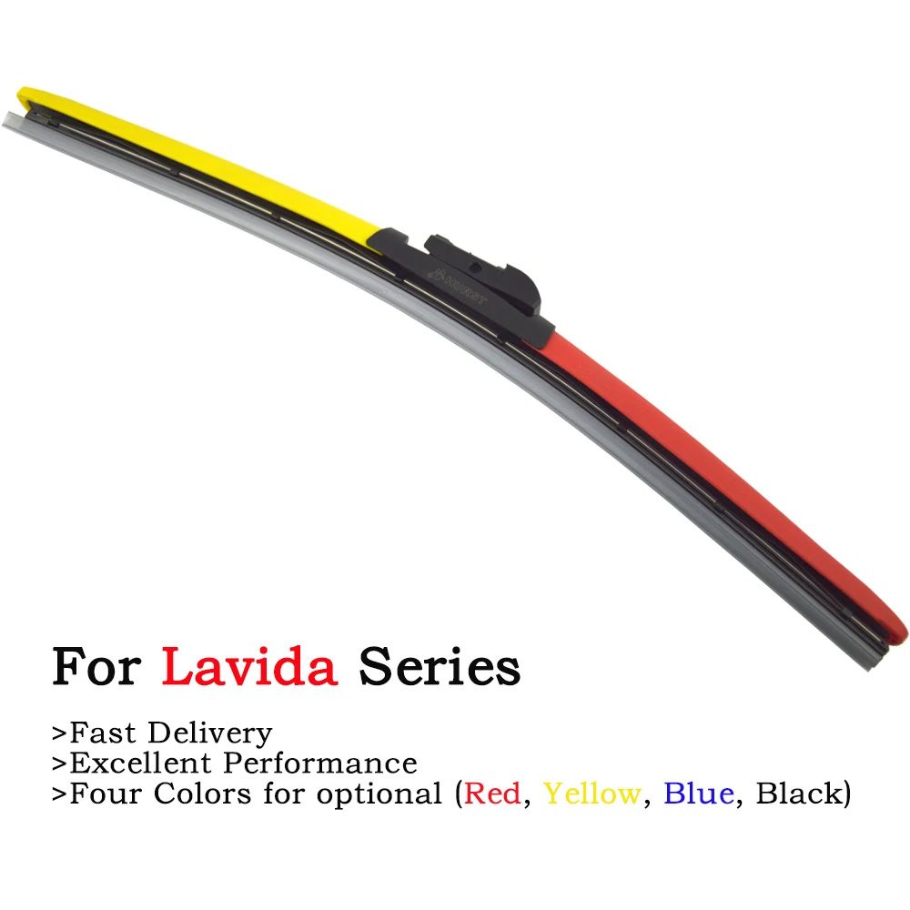 

2Pcs Color Windshield Wiper Blade For Volkswagen VW Lavida Vehicle Model From 2008 To 2020 Red Yellow Blue 19" 21" Winter Wipers