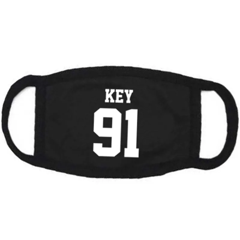 1 шт., Kpop Shinee Members KEY MINHO, хлопковая Пылезащитная маска для лица, унисекс, для езды на велосипеде, Анти-пыль, защитный чехол для лица, маски 19407