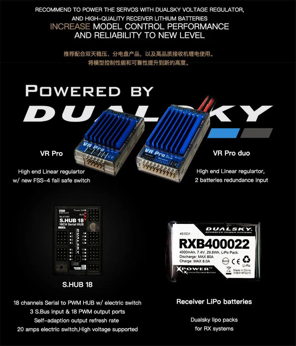 DUALSKY DS8611 Standard digital brushless servos 64g 18kg.cm7.4V For RC