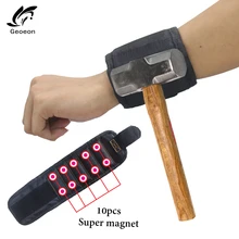 Поддержка запястья Сильный магнитный для браслет винтового ноготь Держатель Браслет ремешок инструмент сумка для инструмента сумка шуруповерты держатель держа A28