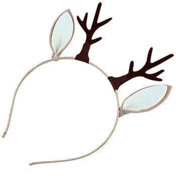 

1Pc Antlers Headdress Christmas Costume Photo Props Headband Hair Hoop Headpiece for Masquerade Party Cosplay