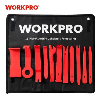 

WORKPRO 11PC Car Upholstery Removal Kits Auto Interior Radio Panel Door Clip Windows Trim Removal Installer Pry Repair Tool Set