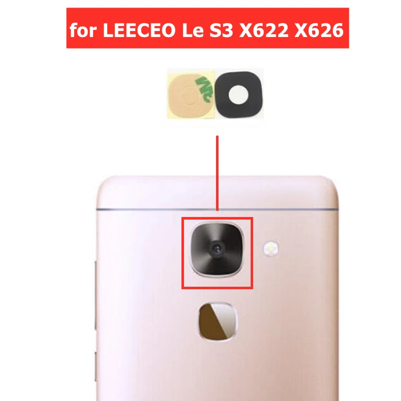 Стекло для задней камеры LEECO Le S3 X522 объектив с клеем 3 м LETV X622 X626 2 шт.|Шлейфы