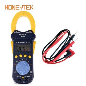 

HONEYTEK Digital Multimeter Clamp Meter Tester For Measuring Current And Voltage True RMS Multimeter Ohmmeter Frequency Avometer