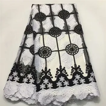 

Newest African Tulle Lace Fabric With Stones Embroidery Lace Net Lace African French Lace High Quality Tulle Lace Fabric E82-441