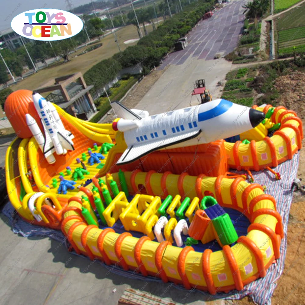 Giant inflatable rocket castle mummy bouncer house photo