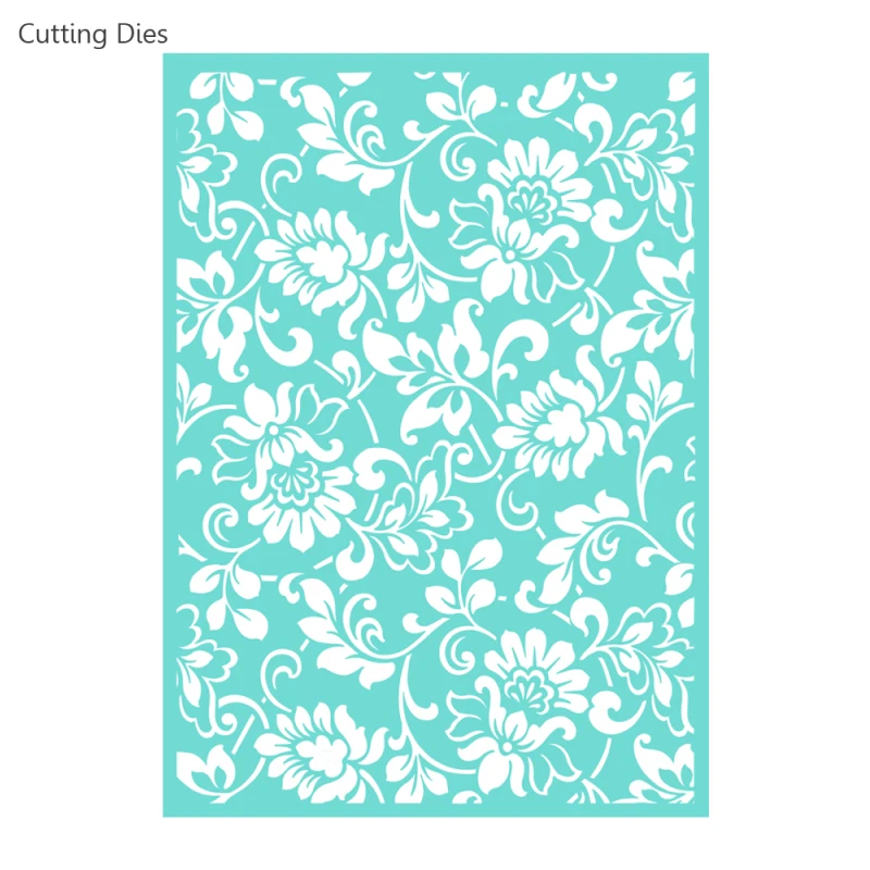 Цветочный дизайн самоклеящаяся шелк трафаретная печать трафарет сетки передачи