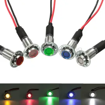 

5Pcs LED Indicator Light Lamp Pilot Dash Directional Car Motorcycle Boat 12V
