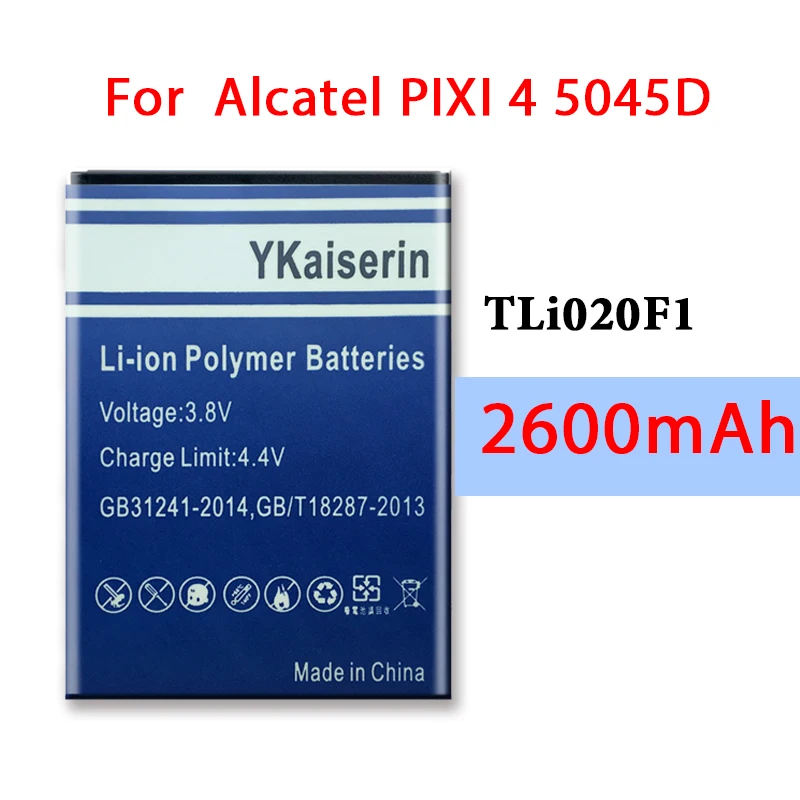 Новый аккумулятор 2600 мАч TLi020F1 для Alcatel U5 OneTouch 5022d 5044D 5044Y 5044I 5044T 5047D 5047Y 4047D 5022X Star 4G 5070D