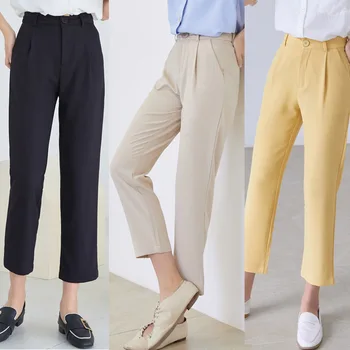 

Show thin film west trousers straight loose summer thin vertical feeling 9 minutes of pants turnip pants haroun pants