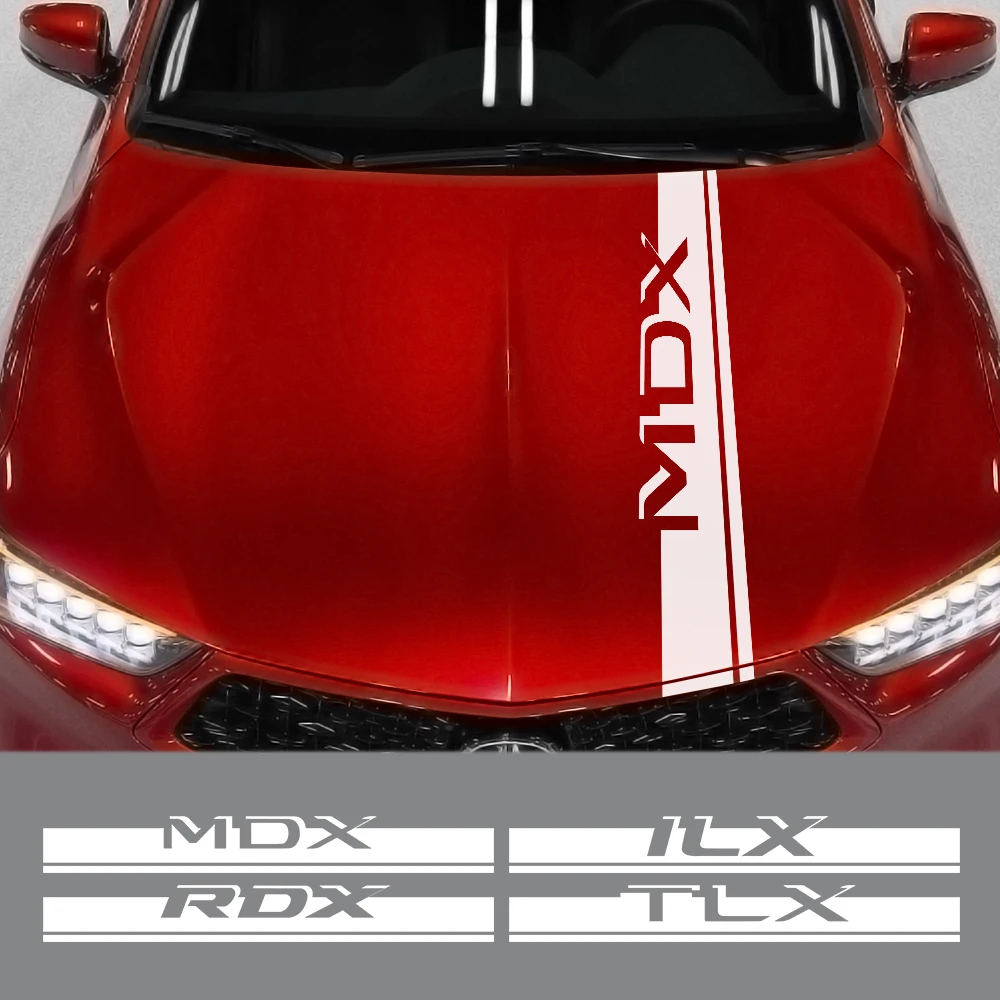 Стикер для автомобиля Acura TL UA6 UA7 LHD TSX CL9 CU2 MDX YD3 RSX RDX CDX NSX RL RLX ZDX аксессуары капот