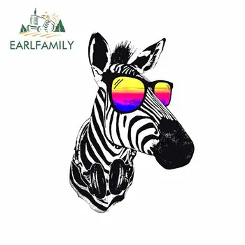

EARLFAMILY 13cm x 9.1cm for Zebra Personality Car Stickers Suitable for Any Flat and Smooth Clean Surface Laptop Car Decals