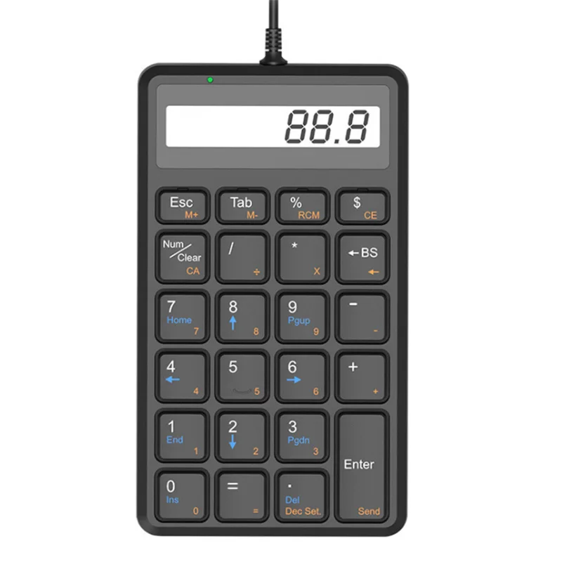 Teclado numérico com fios POS personalizado 19keys número de extensões de  contabilidade financeira Teclado - China Calculadora eletrônica, Calculadora