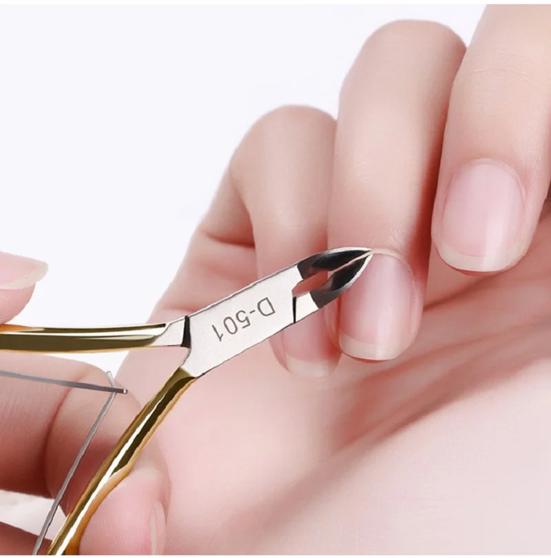 Инструмент для дизайна ногтей зажимы для ногтей колючая машинка для стрижки ногтей омертвевшая кожа вырезанная золото серебро Нержавеющая сталь маникюр, щипцы для кутикулы Триммер для ногтей